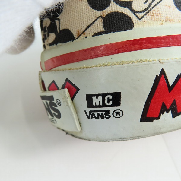 実際に弊社で買取させて頂いたVANS x DISNEY/バンズ × ディッキーズ MICKEY/ミッキーマウス USA製/ヴィンテージ スニーカー 7の画像 7枚目