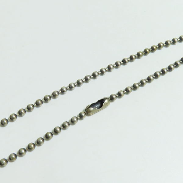 実際に弊社で買取させて頂いたBWL×PLAYBOY/ビルウォールレザー×プレイボーイ アイアンクロス/ロゴ ネックレスの画像 7枚目