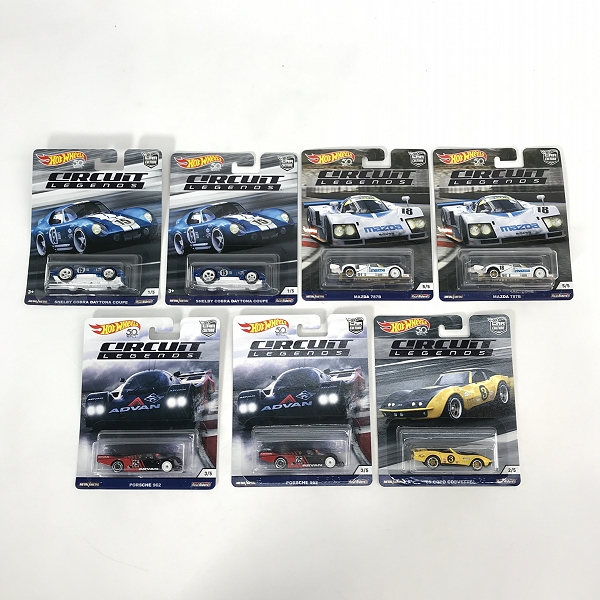 実際に弊社で買取させて頂いた【おまとめ/未開封】Hot Wheels/ホットウィール CIRCUIT LEGENDS '69 COPO CORVETTE/MAZDA 787B 他