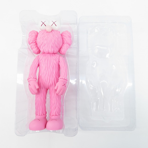 実際に弊社で買取させて頂いたMEDICOM TOY×KAWS/メディコムトイ×カウズ  BFF OPEN EDITION ピンク フィギュアの画像 7枚目