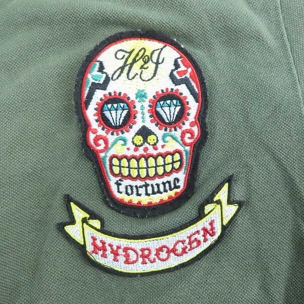 実際に弊社で買取させて頂いたHYDROGEN/ハイドロゲン ワッペン ポロシャツ Lの画像 3枚目