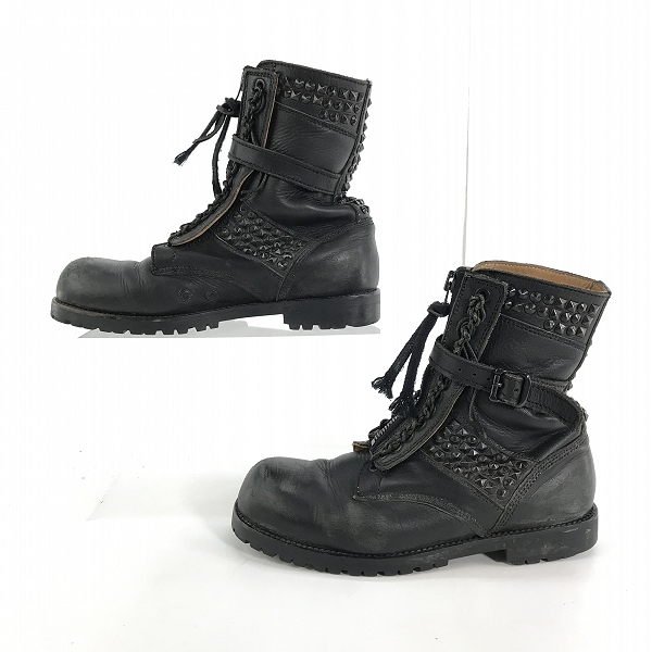 実際に弊社で買取させて頂いたNUMBER(N)INE/ナンバーナイン レザースタッズブーツの画像 3枚目