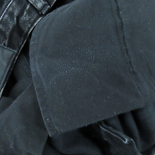 実際に弊社で買取させて頂いたJOHN LAWRENCE SULLIVAN/ジョンローレンスサリバン LEATHER PATCH DENIM/レザーパッチ デニムパンツ 2B012-0321-28/46の画像 6枚目