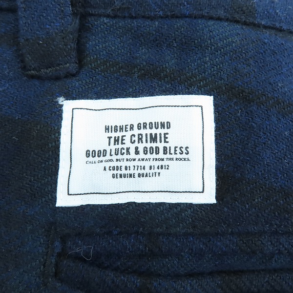 実際に弊社で買取させて頂いたTHE CRIMIE/クライミー ウール混スラックスパンツ CR1-02L5-PL05/Lの画像 6枚目