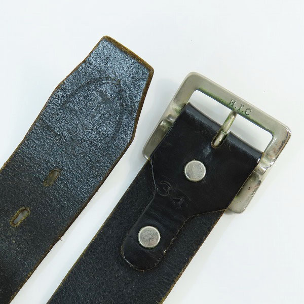 実際に弊社で買取させて頂いたHTC/エイチティーシー Hollywood Trading Company スタッズ ベルト SOLID BRASS/ソリッドブラス バックル/34の画像 2枚目