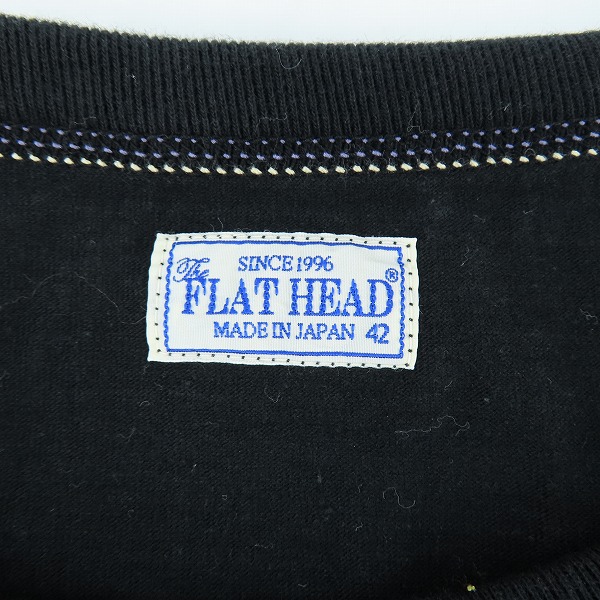 実際に弊社で買取させて頂いた【未使用】The Flat Head/フラットヘッド プリント Tシャツ ブラック /42の画像 2枚目
