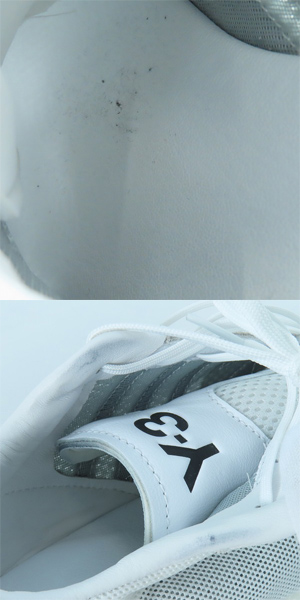 実際に弊社で買取させて頂いたY-3/ワイスリー Yohji Yamamoto×adidas/ヨウジヤマモト×アディダス RHISU RUN スニーカー FU8505/26.5の画像 7枚目
