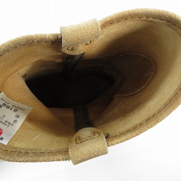 実際に弊社で買取させて頂いたRED WING/レッドウィング 羽タグ スエード PECOS/ペコスブーツ 8168/9Eの画像 4枚目