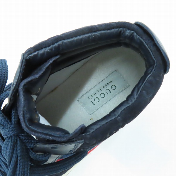 実際に弊社で買取させて頂いたGUCCI/グッチ ハイカットスニーカー/シューズ/GG柄/147522/38の画像 4枚目