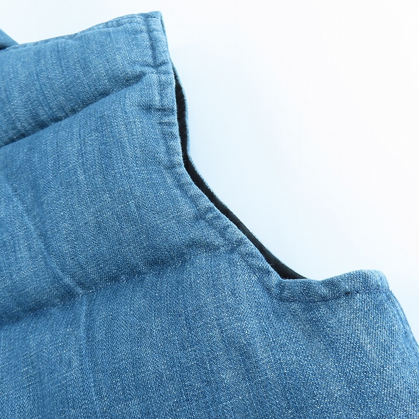 実際に弊社で買取させて頂いたEVISU/エヴィス DOWLUCKワッペン デニム ダウンベスト /38の画像 8枚目