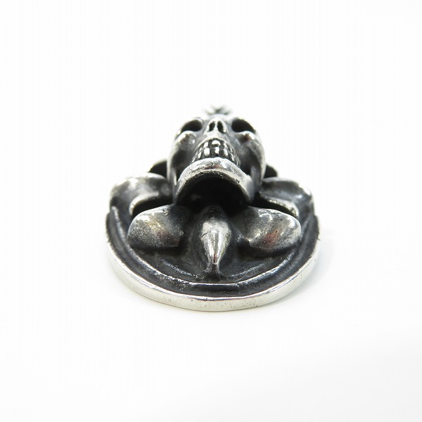 実際に弊社で買取させて頂いたGABORATORY/ガボラトリー/ガボール Skull on Cross oval Pendant/スカルオンクロスオーバルペンダントトップの画像 2枚目