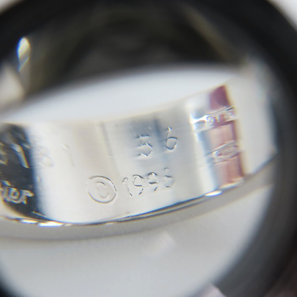 実際に弊社で買取させて頂いたCartier/カルティエ ラブリング 750/K18WG/ホワイトゴールド 56/15号の画像 8枚目