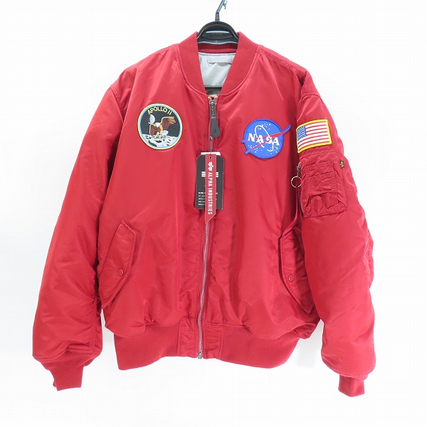 実際に弊社で買取させて頂いた【未使用】ALPHA INDUSTRIES/アルファ インダストリーズ NASA APOLLO MA-1 FLIGHT JACKET/フライトジャケット/2XL