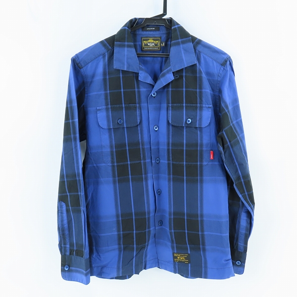 実際に弊社で買取させて頂いたWTAPS/ダブルタップス チェック柄 長袖シャツ 131GWDT-SHM05/S