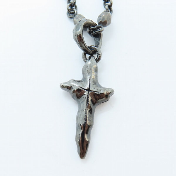 実際に弊社で買取させて頂いたBloody Mary/ブラッディマリー ステールラペンダント ブラック/クロストップ/ チェーンネックレスの画像 1枚目