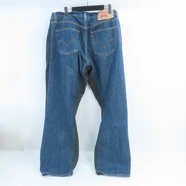 実際に弊社で買取させて頂いたBLESS×Levi's/ブレス×リーバイス OVER JOGGING JEANS/リメイク スウェット切替デニムパンツ 3099/Lの画像 1枚目