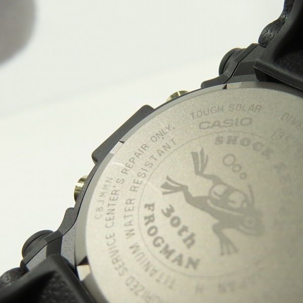 実際に弊社で買取させて頂いたG-SHOCK/Gショック MASTER OF G-SEA FROGMAN/フロッグマン 30周年記念 GW-8230B-9AJRの画像 7枚目