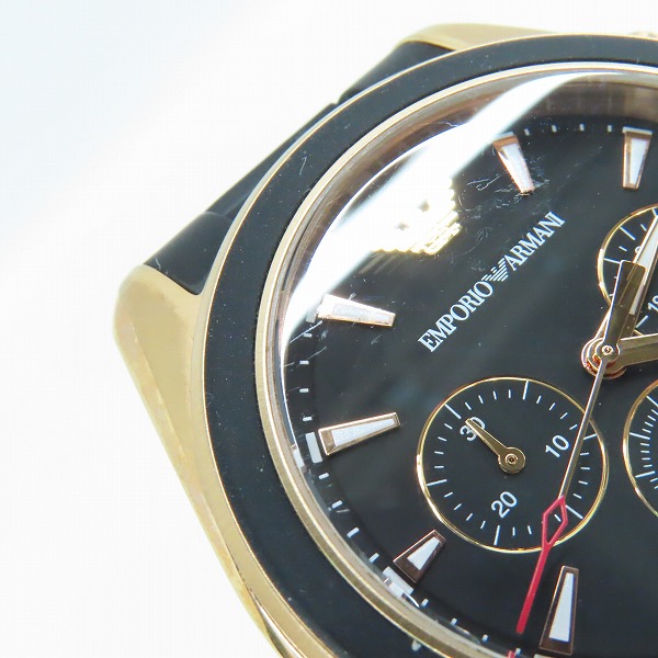 実際に弊社で買取させて頂いたEMPORIO ARMANI/エンポリオアルマーニ クォーツ クロノグラフ 腕時計 AR6066【動作未確認】の画像 5枚目