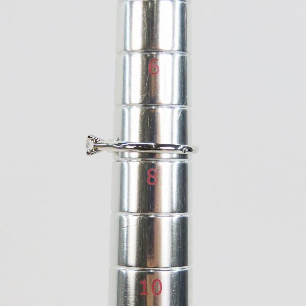 実際に弊社で買取させて頂いたCartier/カルティエ Pt950 プラチナ ソリテールリング ダイヤモンド 0.24ct KEB314/48/8号の画像 8枚目