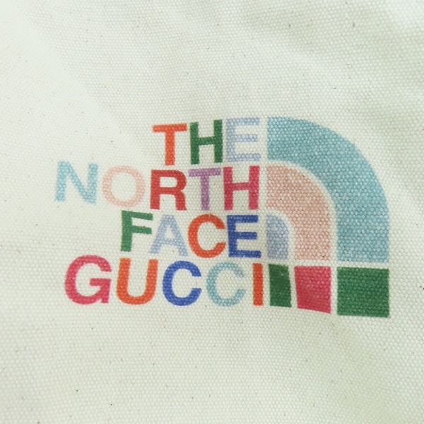 実際に弊社で買取させて頂いたTHE NORTH FACE × GUCCI/ノースフェイス×グッチ ノベルティ トートバッグの画像 4枚目
