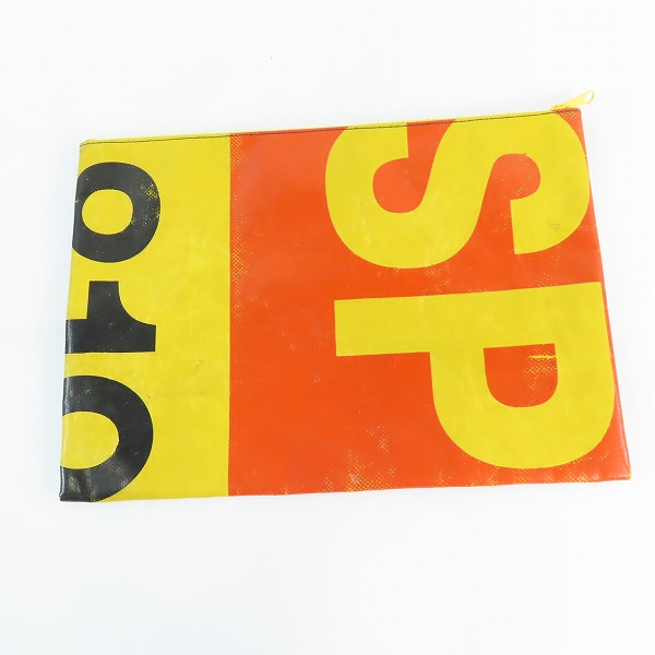 実際に弊社で買取させて頂いたFREITAG/フライターグ F08 DAN/ダン ポーチ/セカンドバッグ/クラッチバッグ オレンジ/イエローの画像 1枚目