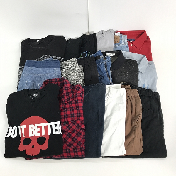 実際に弊社で買取させて頂いた【おまとめ】チャンピオン/ボルコム/ハイドロゲン 等 Tシャツ/ポロシャツ/パンツ 他