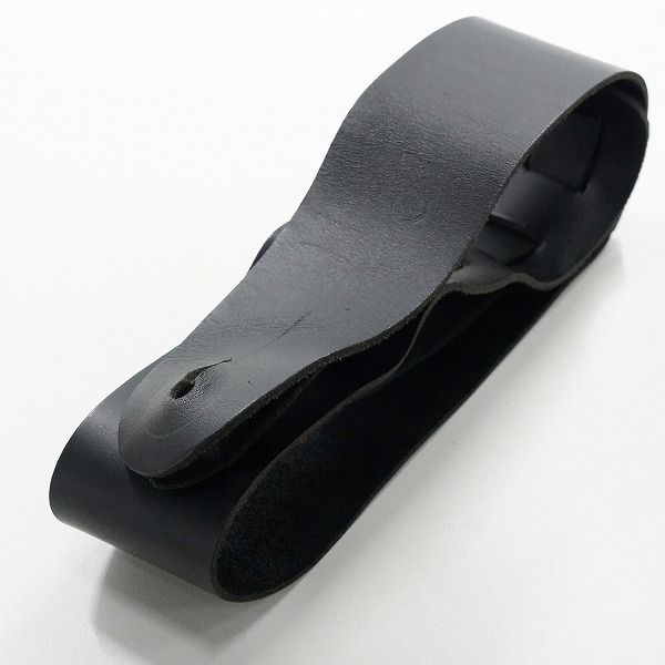 実際に弊社で買取させて頂いた【ノーブランド扱い】 レザー調 ストラップ ギターストラップ ベースストラップ ブラック