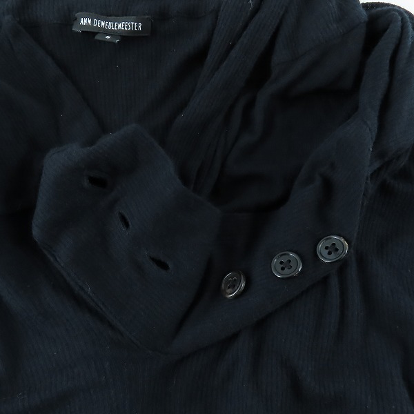 実際に弊社で買取させて頂いたANN DEMEULEMEESTER/アンドゥムルメステール レイヤード フーディー カットソー 352-01-37023 /Sの画像 3枚目