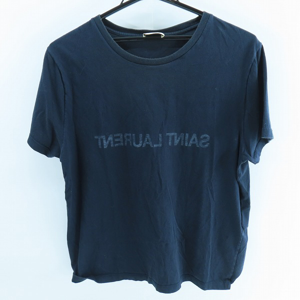 実際に弊社で買取させて頂いたSAINT LAURENT PARIS/サンローラン パリ Reverse Logo Tee/リバース ロゴ Tシャツ 663278 Y36HE/L