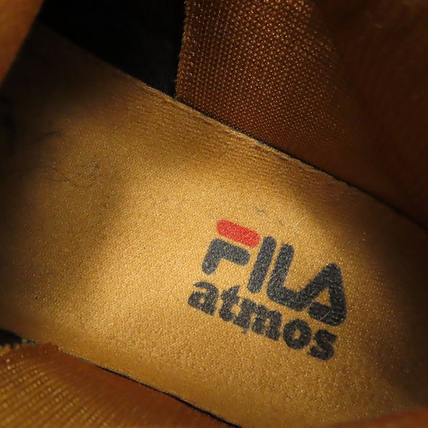 実際に弊社で買取させて頂いたatmos×FILA/アトモス×フィラ FILA96/WHEAT/GUM ハイカットスニーカー 1VB90139-200/US11の画像 6枚目