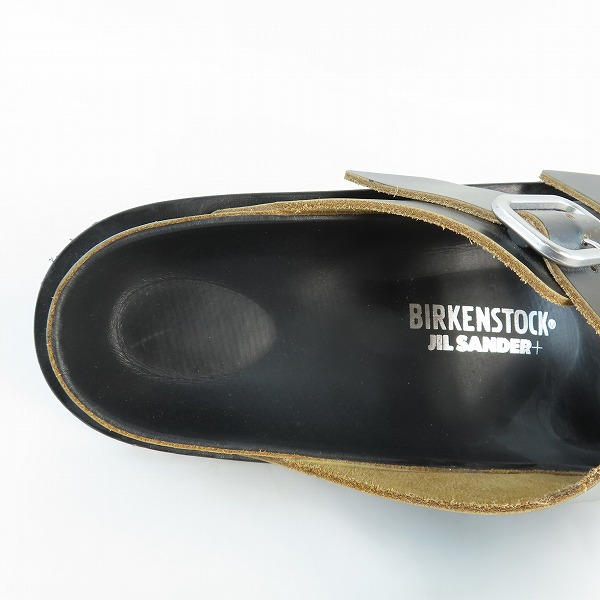 実際に弊社で買取させて頂いたJIL SANDER+×Birken stock/ジルサンダー プラス×ビルケンシュトック レザーサンダル/JPYT860003/42の画像 4枚目