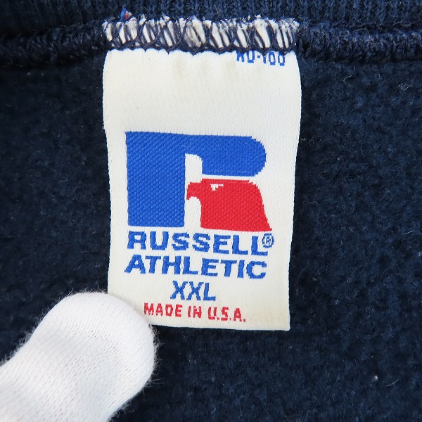 実際に弊社で買取させて頂いたRUSSELL ATHLETIC/ラッセルアスレチック 80S-90S/ヴィンテージ/USA製/イーグルR/ペンシルバニア大学 半袖スウェット XXLの画像 2枚目