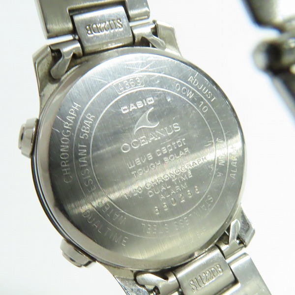 実際に弊社で買取させて頂いたCASIO/カシオ OCEANUS/オシアナス 電波ソーラー 腕時計 OCW-10の画像 4枚目
