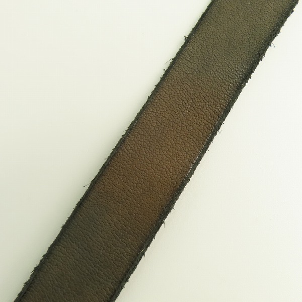 実際に弊社で買取させて頂いたATTACHMENT/アタッチメント レザーベルト ダークブラウン系の画像 5枚目