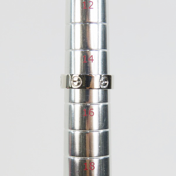 実際に弊社で買取させて頂いたCartier/カルティエ ラブリング 750/K18WG/ホワイトゴールド 56/15号の画像 9枚目