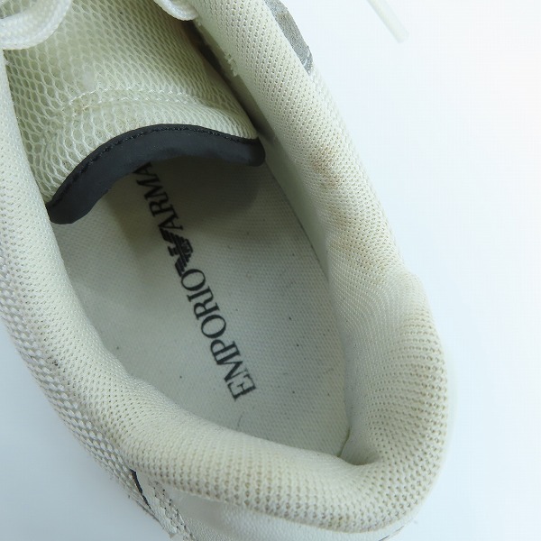 実際に弊社で買取させて頂いたEMPORIO ARMANI/エンポリオ アルマーニ  TECHNICAL FABLIC SUEDE ローカットスニーカー X4X245の画像 4枚目