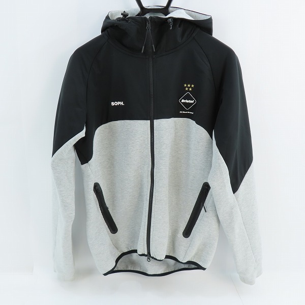 実際に弊社で買取させて頂いたF.C.Real Bristol/F.C.レアルブリストル 20SS VENTILATION HOODIE ジップアップフーディ FCRB-200044/XL