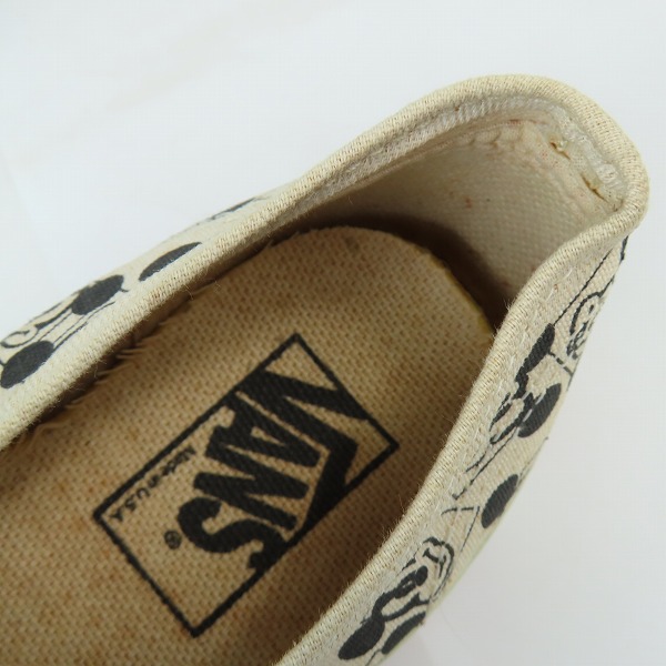 実際に弊社で買取させて頂いたVANS x DISNEY/バンズ × ディッキーズ MICKEY/ミッキーマウス USA製/ヴィンテージ スニーカー 7の画像 4枚目