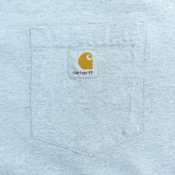 実際に弊社で買取させて頂いたCarhartt/カーハート LOOSE FIT S/S ポケット 半袖Tシャツ グレー K87 /Sの画像 3枚目