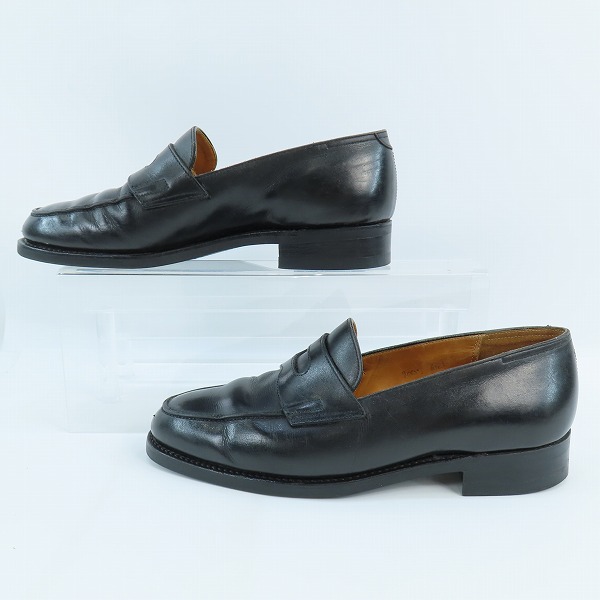 実際に弊社で買取させて頂いたJOHN LOBB/ジョンロブ LOPEZ/ロペス  レザー コインローファー/レザーシューズ 純正シューツリー付き ラスト310 9005/6.5Eの画像 3枚目