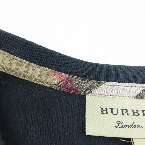 実際に弊社で買取させて頂いたBURBERRY LONDON ENGLAND/バーバリーロンドン イングランド ホースロゴ刺繍 VネックTシャツ 4065126/Mの画像 6枚目
