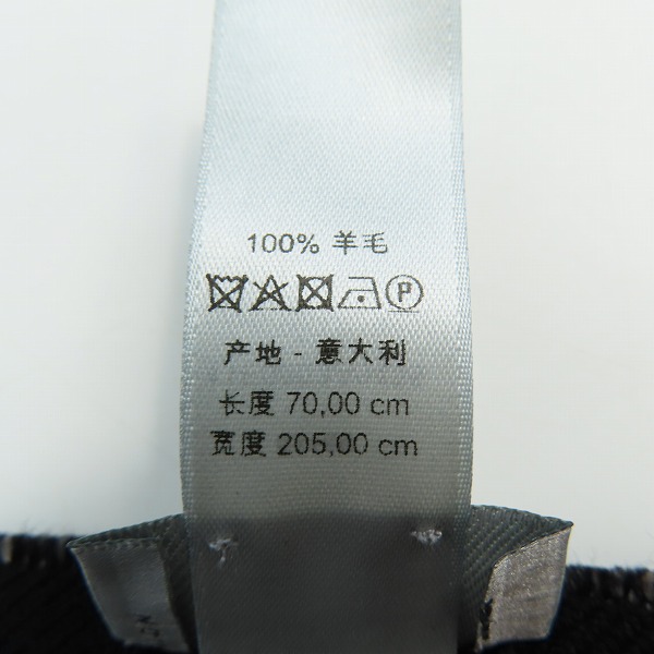 実際に弊社で買取させて頂いたDior/ディオール キムジョーンズ期 Fleurs ロゴ/花柄 ウール 大判ストール 11E0003A0455の画像 2枚目