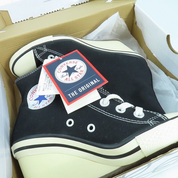 実際に弊社で買取させて頂いた【未使用】CONVERSE/コンバース ALL STAR WEDGE HI/オールスター ウェッジ ハイ ハイヒール ハイカットスニーカー/22.5の画像 6枚目