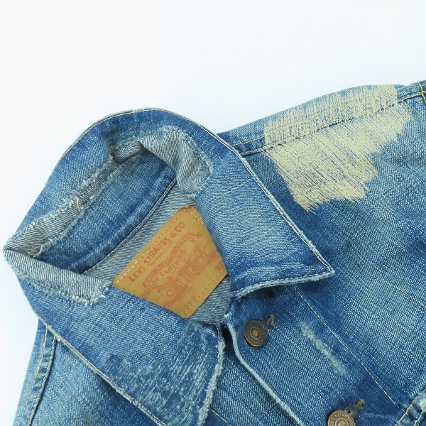実際に弊社で買取させて頂いた【未使用】Levi's/リーバイス SONIC CRUSH/ソニッククラッシュ トラッカージャケット 70505-0034/40の画像 6枚目