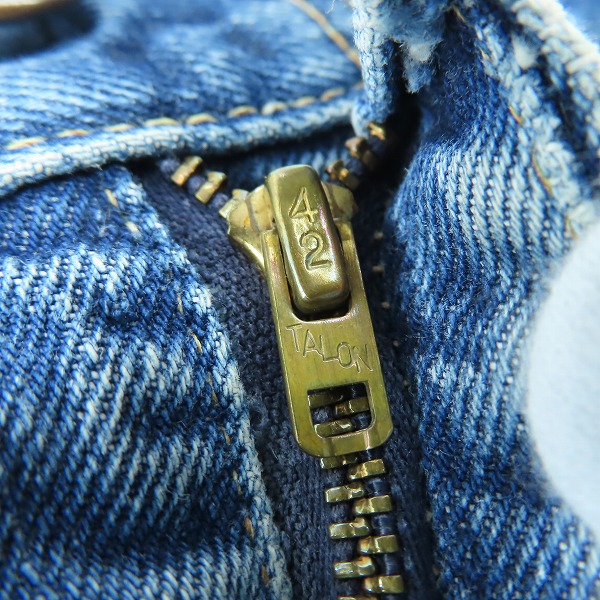 実際に弊社で買取させて頂いたLEVI'S/リーバイス 505-0217 42TALONジッパーフライ スモールe ヴィンテージ デニムパンツ/ジーンズ/33/34の画像 7枚目