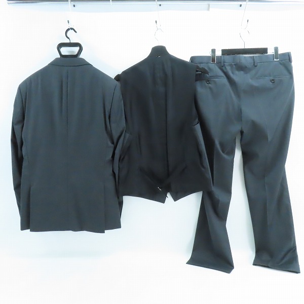 実際に弊社で買取させて頂いた【JPタグ】HUGO BOSS/ヒューゴボス /グアベロ 2B テーラードジャケット/ベスト/スラックス 3ピース スーツ セットアップ/48の画像 1枚目