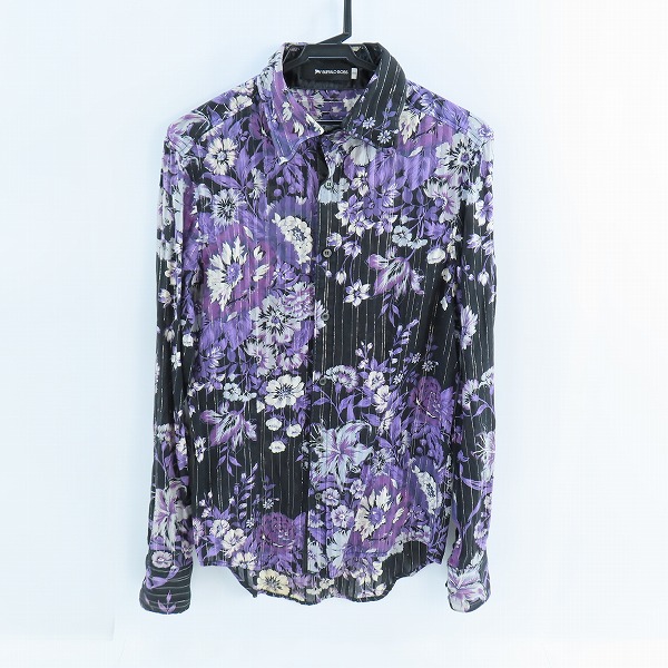 実際に弊社で買取させて頂いたBUFFALO BOBS/バッファローボブズ 花柄/ラメストライプ 長袖シャツ /2