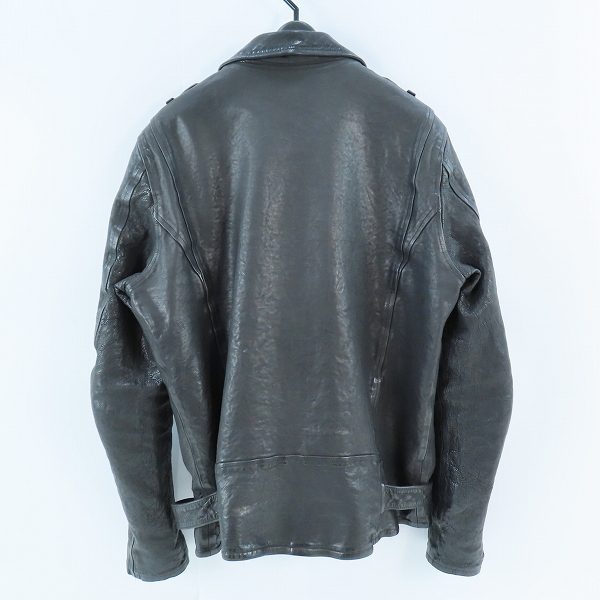 実際に弊社で買取させて頂いたISAMU KATAYAMA BACKLASH/イサムカタヤマ バックラッシュ レザーダブルライダース 1927-06/L/3の画像 1枚目