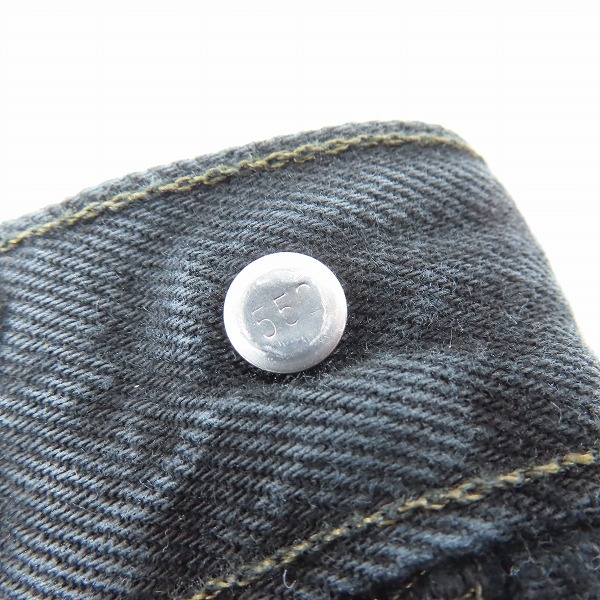 実際に弊社で買取させて頂いたLevi's/リーバイス 501 刻印552 ブラック デニムパンツ W34 L34の画像 6枚目
