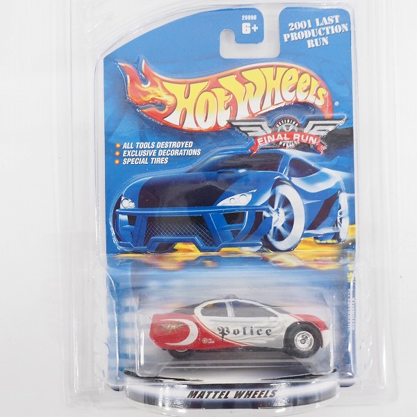 実際に弊社で買取させて頂いたHot Wheels/ホットウィール 2001 FINAL RUN GARBAGE TRUCK/ULTRALITE POLICE/2002 FIREBIRD Funny Car 3点セットの画像 4枚目